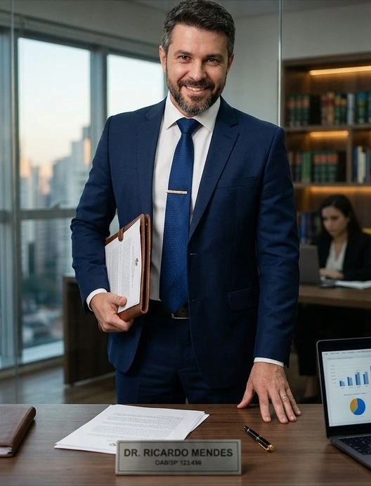 Exemplo de site para advogados — seção de serviços e benefícios