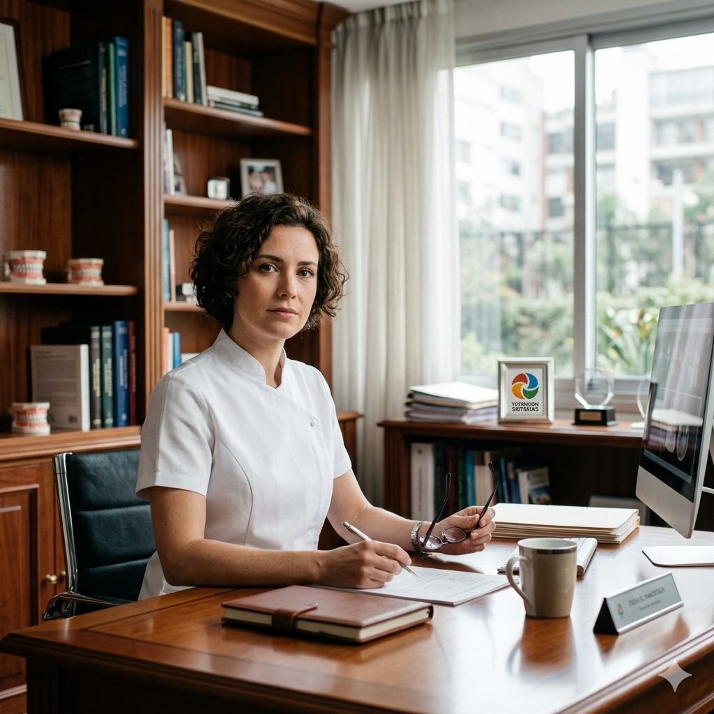 Dra. Juliana Costa em seu consultório