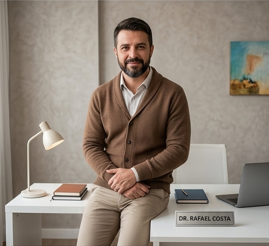 Exemplo de site para psicólogos — seção de serviços e benefícios